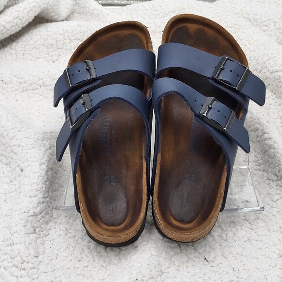 Birkenstock Arizona Birko-flor Blue Womens size 38  US size 7-7.5 - Picture 2 of 8